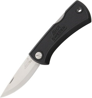 EKA Swede 88 Lockback Folding Knife 2.875'' 12C27 Steel Blade Black - 618108