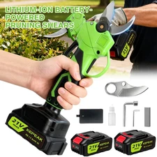 800W Electric Cordless Branch Scissors 30mm Pruning Shear Pruner Garden Cutter