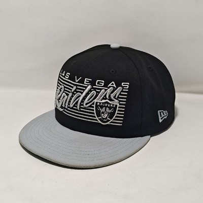 New Era 9Fifty NFL Las Vegas Raiders Black, White, Grey And Silver Hat Cap Rare