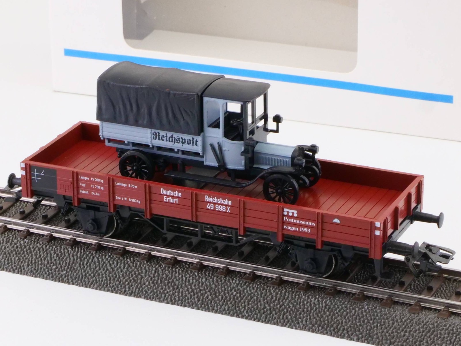 Märklin 84504 H0 Freight Wagon DRG LKW Reichspost Mint! Original Packaging