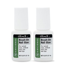 Ibd 5 Second Brush On Nail Glue 54006 / 0.20 Fl Oz Pack of 2 ,
