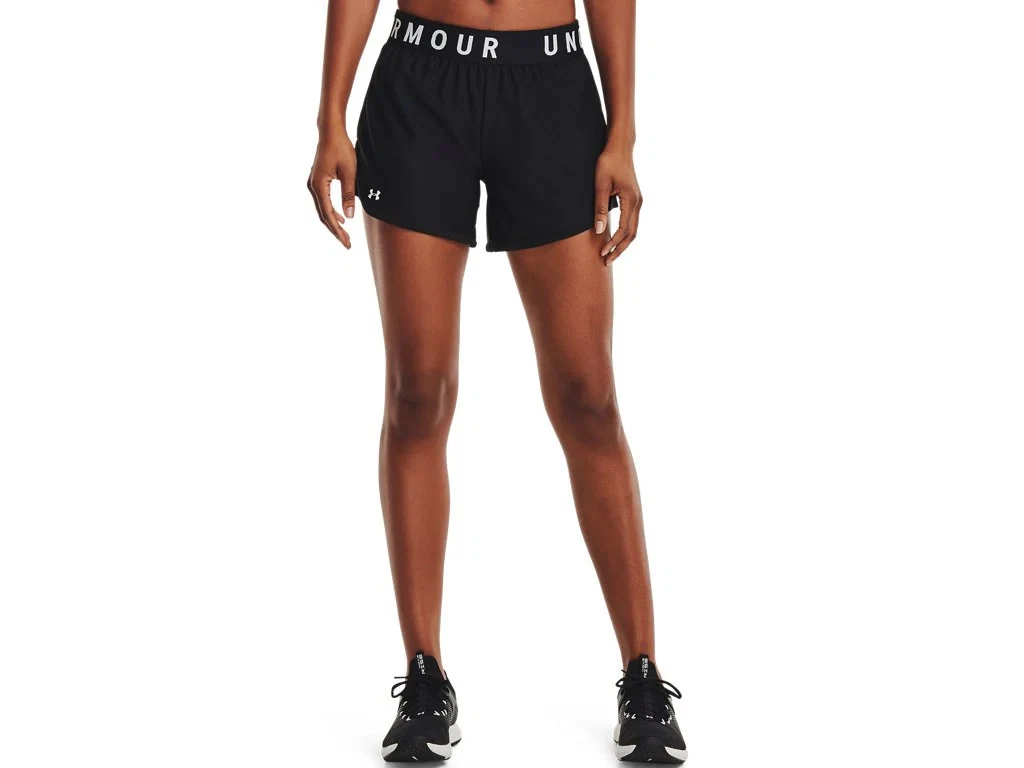 Under Armour Womens Play Up 5in Shorts - Sweat Wicking - Black - 1355791