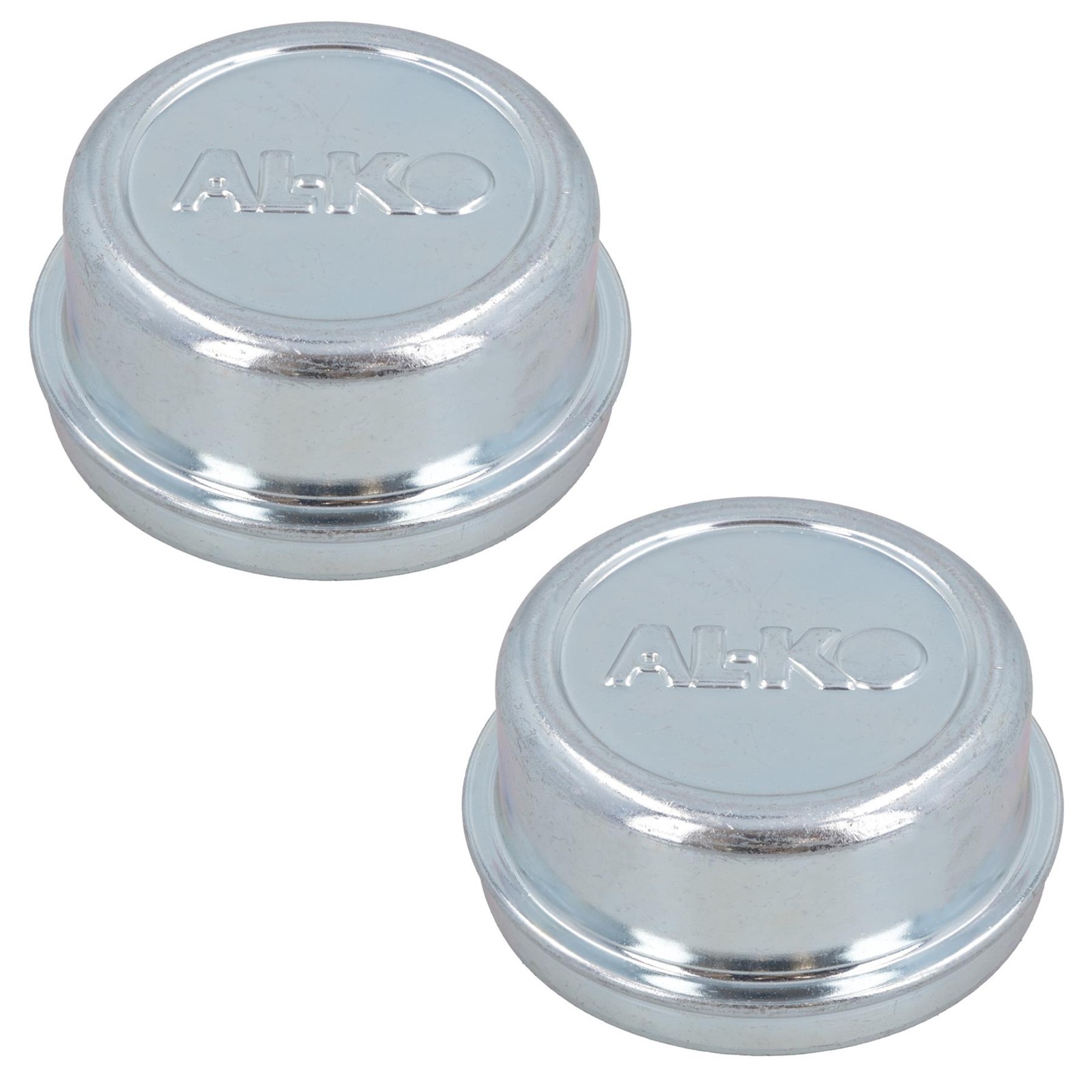 2 Pack 66mm Alko Steel Hub Cap Bearing Grease Dust Cover Trailer Caravan