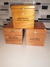 Wooden Cigar Box w/ Clasp 6.5" x 5" x 5" TAKE YOUR PICK OR BUY ALL THREE