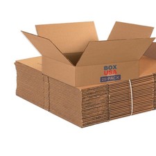 15 x 15 x 4 Corrugated Cardboard Boxes, Flat 15"L x 15"W x 4"H, Pack of 25 ...