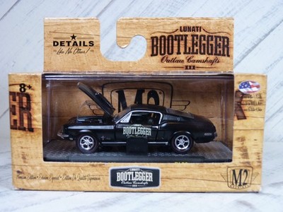 M2 Machines Bootlegger '68 Ford Mustang Cobra-Jet Satin Black BL02 New 1:64