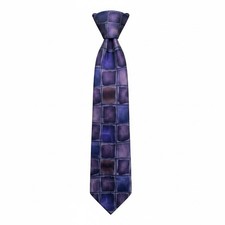 J. Garcia Collection 28 Silk Tie Purple Blue Abstract Squares Geometric Designer