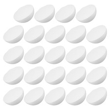 24 Pcs Handmade Foam Hemisphere Half White Balls for Crafts DIY Foams