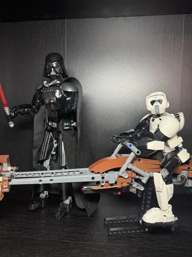 LEGO Star Wars Buildable Darth Vader And Scout Trooper Display Sets