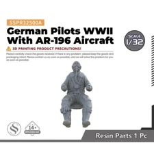 SSMODEL SSPR32500A 1/32 German Pilots WWII With AR-196 Aircraft  1pc