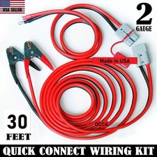 2 Gauge 30ft Universal Quick Connect Wiring Kit Trailer Mounted Winch Heavy Dut 2 Gauge 30ft Universal Quick Connect Wiring Kit Trailer Mounted Winch Heavy Dut