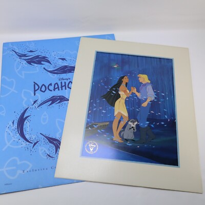 Disney Store 1995 Pocahontas Movie Commemorative Lithograph Print 11x14 Sleeve