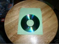 2000 LIGHT GREEN CD PAPER CD DVD SLEEVES w/ WINDOW  FLAP - PSP60
