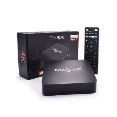 AUSHA MXQ Android TV Box 4K H.265 WiFi Smart Media Player Streaming Home Theater