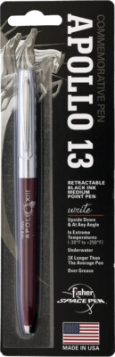 Fisher Space Pen Apollo 13 Space Burgandy 5.13'' Water Resistant Pen 001266