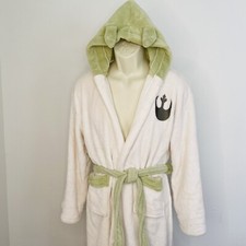 The Mandalorian The Child Baby Yoda Soft Plush Robe Adult S/Medium Mid-Thigh