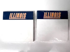 RARE! 140 Illinois Illini Orange Blue 3" x 3" Sticky Post Notes & FAST FREE SHIP