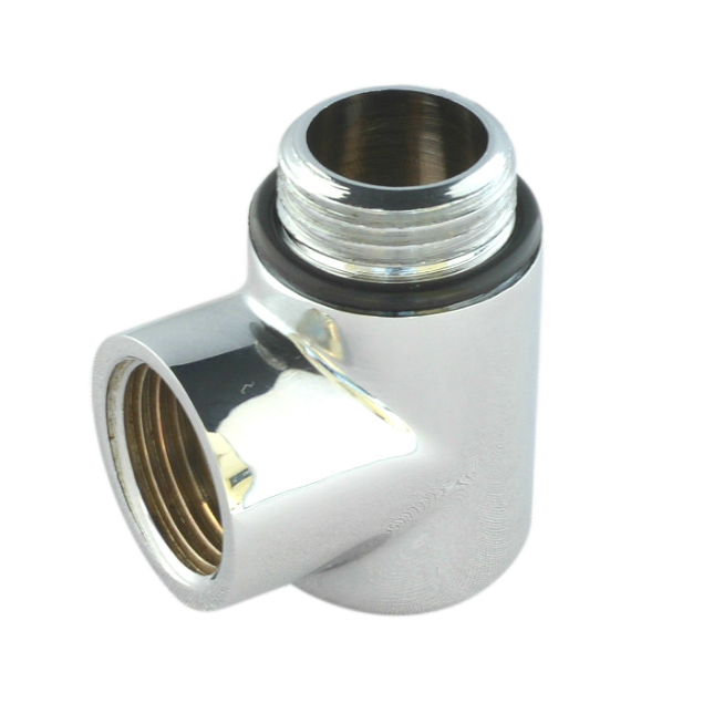 Chrome Elbow For Heated Towel Rail Radaitors 15mm x 1/2"" BSP