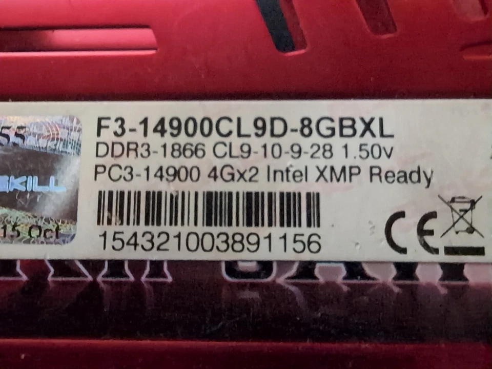 G.SKILL Ripjaws  4-4x 2-8GB  & 2-4x1-4gb  DDR3  Desktop Ram - Image 3 of 4