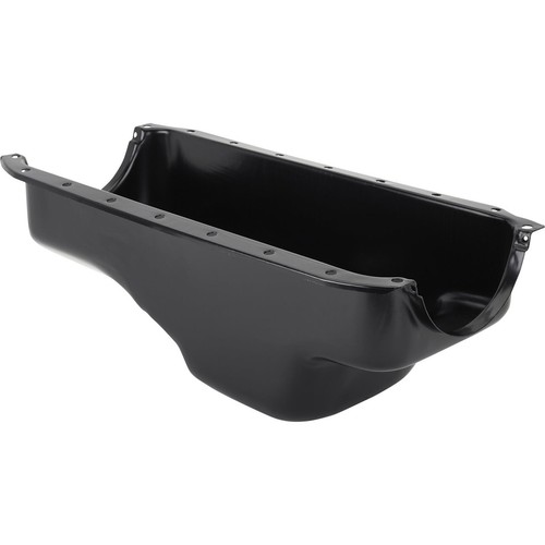 Oil Pan, Center Sump, Black, fits 1964-87 Small Block Mopar 273-318-340 - Picture 3 of 10