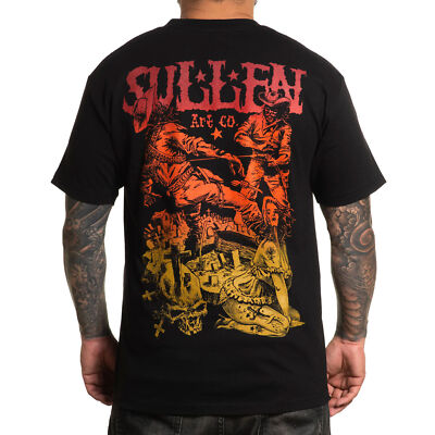 Sullen Pin Up Street Life Gothic Americana Tattoo Art Mens Tee TO THE GRAVE