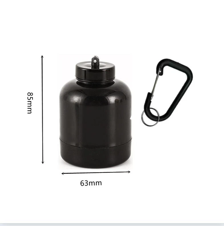 Portable Protein Powder Bottle With Whey Keychain Health Funnel Medicine  Box Small Water Cup Outdoor camping Container