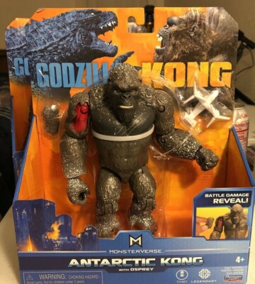 Godzilla vs Kong ANTARCTIC KONG w/ Osprey Playmates Monsterverse 6'' NEW IN BOX! 