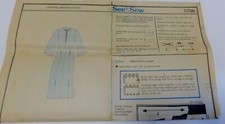 Vintage 1970 s Butterick Uncut, No Envelope Button Front Caftan Pattern 5796 12