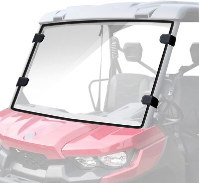 UTV Full Windshield Scratch Resistant for 2016-2026 Can-Am Defender HD 5 /8 /10