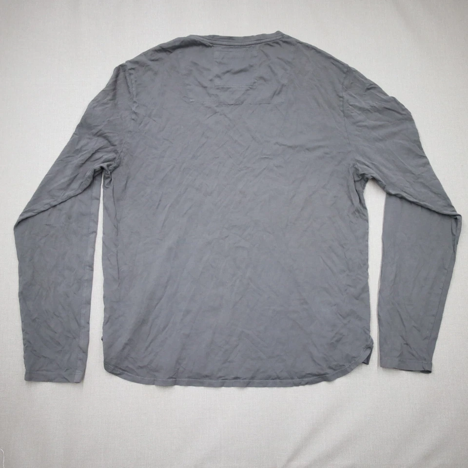 Camiseta Dime City Mercury Mfg Co Hecha a Mano Algodón Pima Para Hombres XL Manga Larga Gris Foto 4 de 4