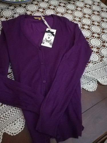 Cardigan donna viscosa SILVIAN HEACH viola misura XS | eBay