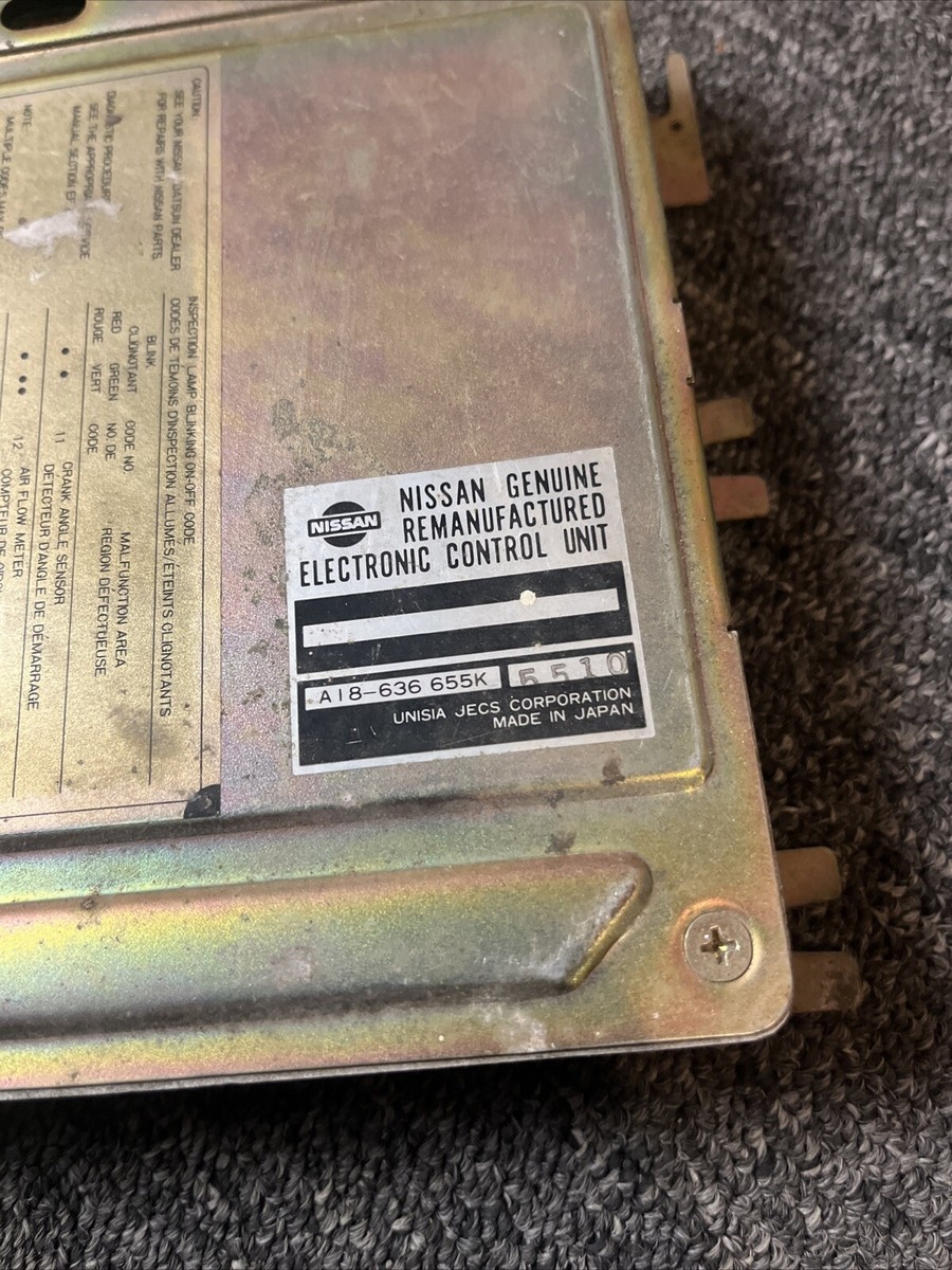1985 300ZX TURBO AUTO ECU ECM COMPUTER A18-636 655 Z31-VG30ET OEM