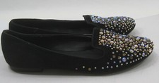 NEW LADIES Black STONE Ballet Flats Round Toe Shoes Women Size 7