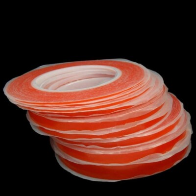 5mm / 10mm RED Double Sided Super Sticky Heavy Duty Multi-Purpose Adhesive Tape