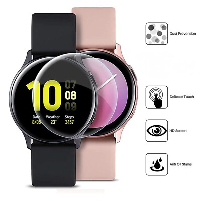[2er Pack] Displayschutzfolie für Samsung Watch Active 2 40 / 44mm Hydrogel Folie