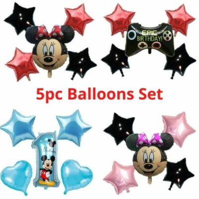 Disney Mickey/Minnie Mouse riesige Folienballons Kinder Geburtstag rot gelb schwarz UK