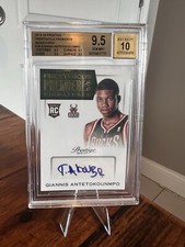 2013-14 Panini Prestige - Prestigious Premieres Signatures #16 Giannis...