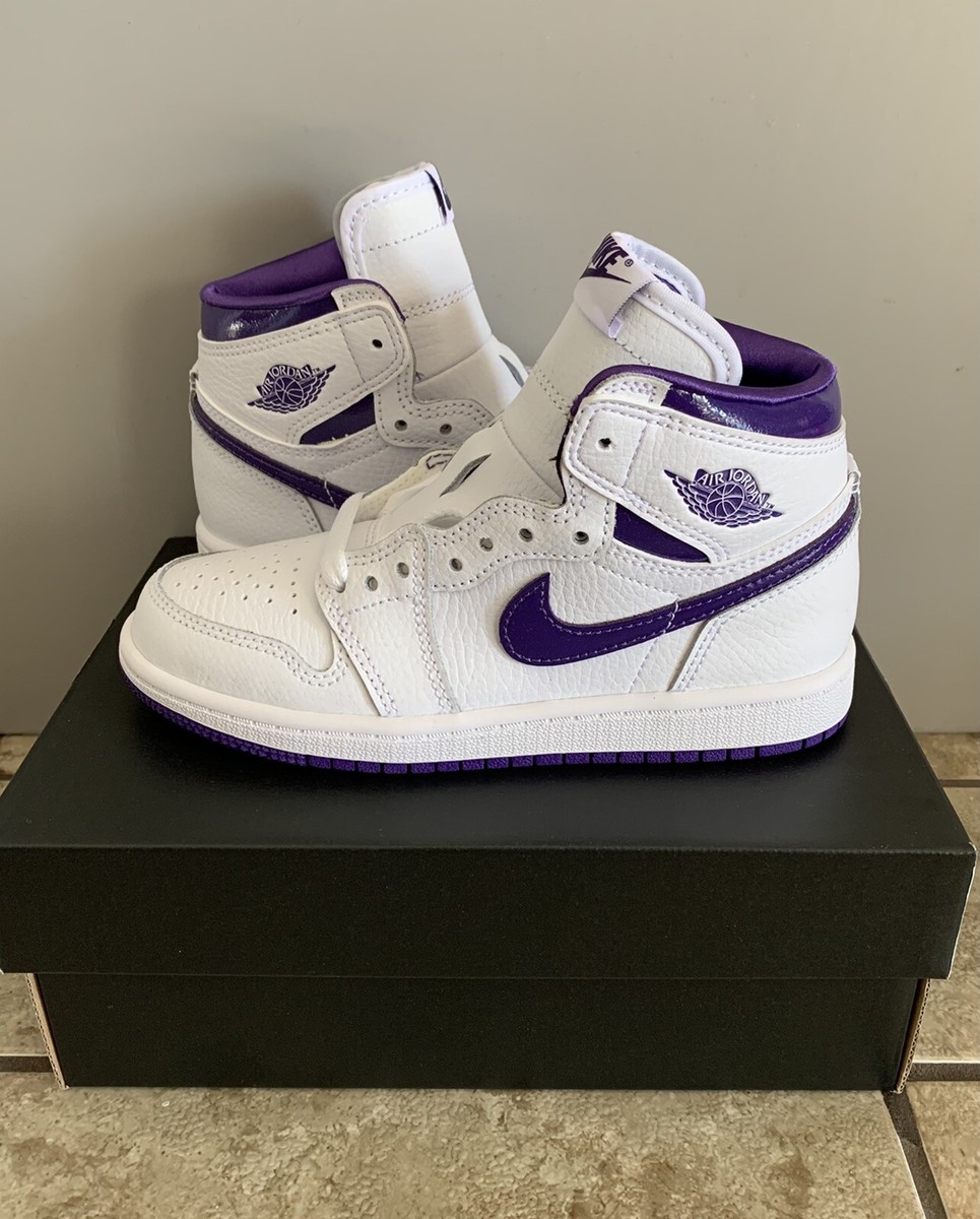 Nike Air Jordan 1 High OG (PS) 'Court Purple' PS Size 13C