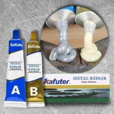 Industrial Metal Repair Paste Glue Heat Resistance Cold Weld Adhesive A&B Gel UK