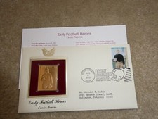 2003 Ernie Nevers Football  1st Day Issue FDC 22KT Gold Commemorative Stamp