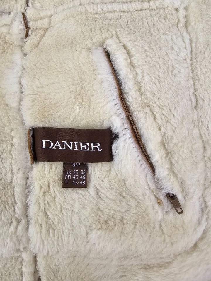 Chaqueta Abrigo Danier Para Hombre Gamuza Piel de Oveja Forrada De Colección S/M Foto 4 de 4