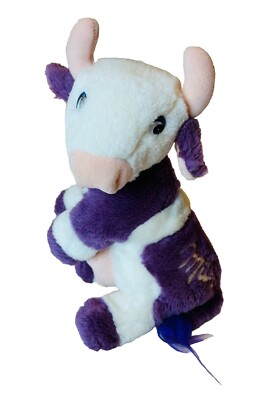 Vintage 90s Milka Chocolates Purple Cow Plush 9” Europe Cute