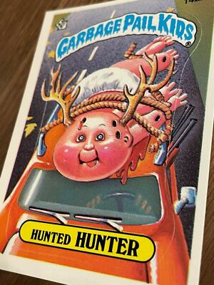 1986 Topps OS4 Garbage Pail Kids 142b HUNTED HUNTER Trading Card