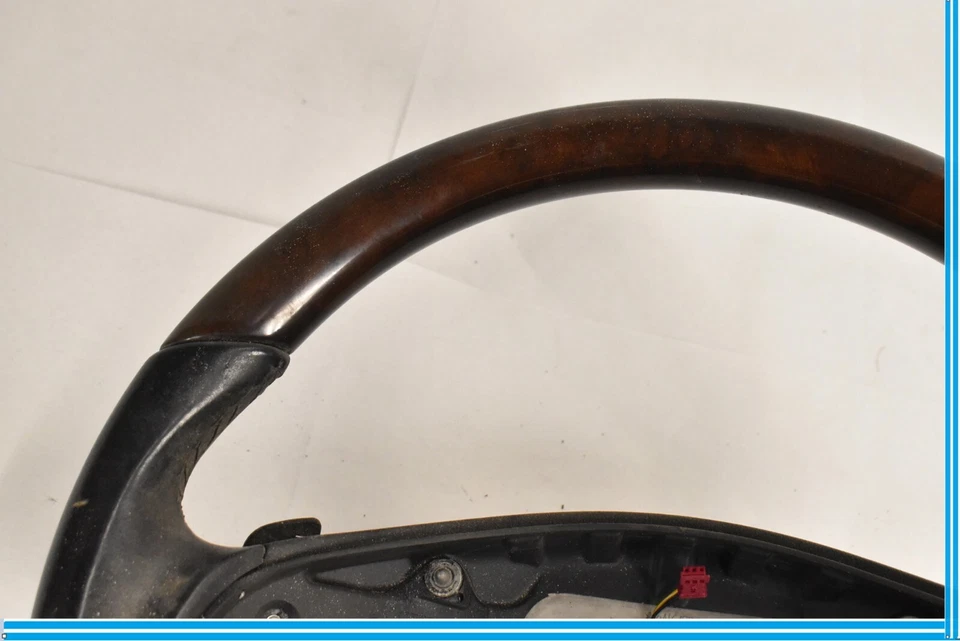Mercedes Benz E350 Steering Wheel Wood Leather Black 10 11 A2074601003 - Image 3 of 4