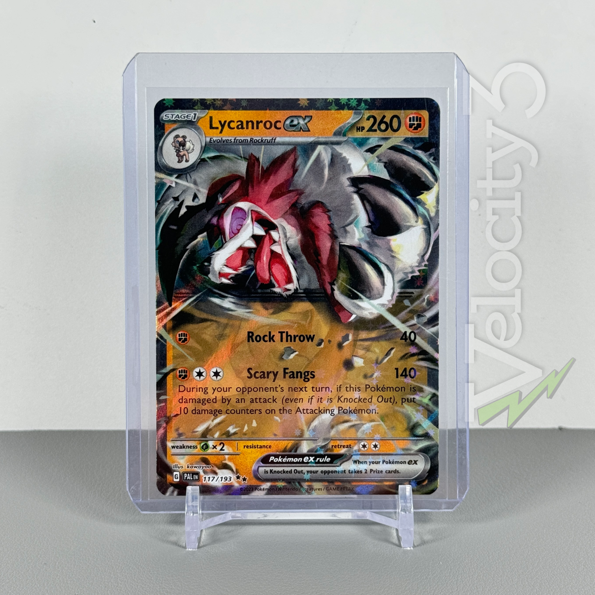 lycanroc ex pokemon card price VMAX (Dusk Form) - RRR - 025/067 S7D Fighting / 260 / Stage 1 Attack 1 Lycanroc - SV05: Temporal Forces