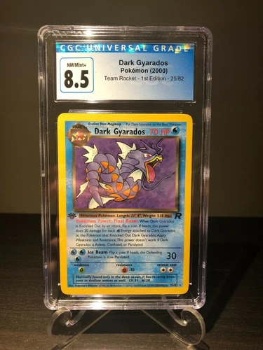 Pokémon Dark Gyarados – CGC 8.5 NM/Mint+ 25/82 Team Rocket - 1st Edition