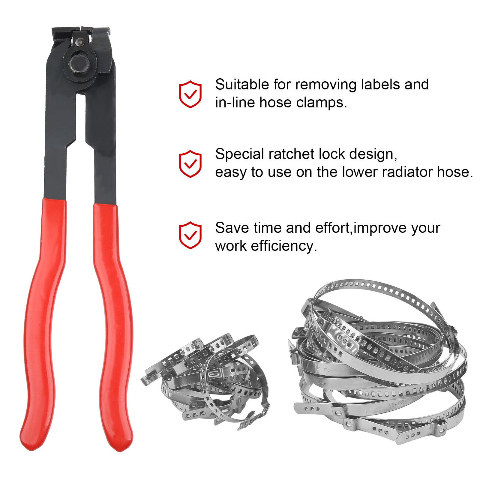 24 Pcs Universal Adjustable Axle CV Joint Boot Crimp Clamps W/ Clamp