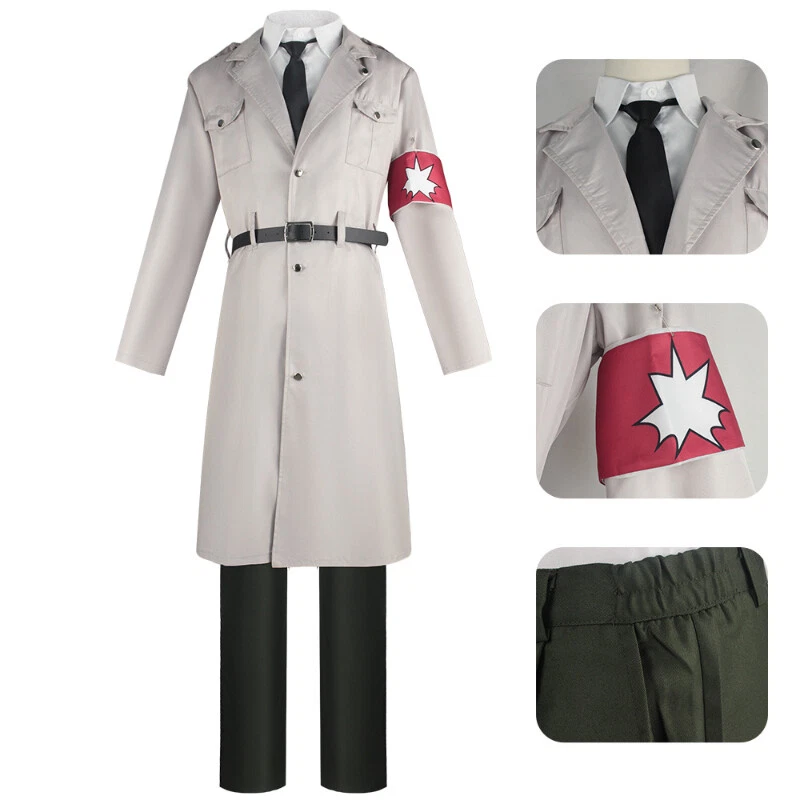 Attack On Titan Marley Cosplay Oficial Uniforme Disfraz Unisex Conjunto Completo Ropa Foto 2 de 4