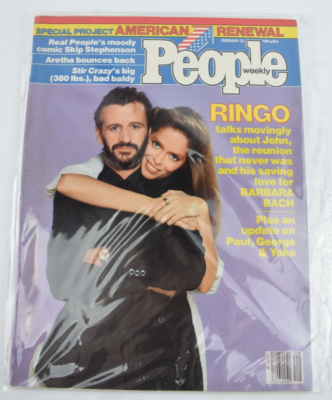 Vintage Ringo Star People Magazine 1981 Barbara Bach Aretha