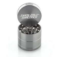 Large 2.8" Grey Santa Cruz Shredder Aluminum Grinder 4 Piece Grip